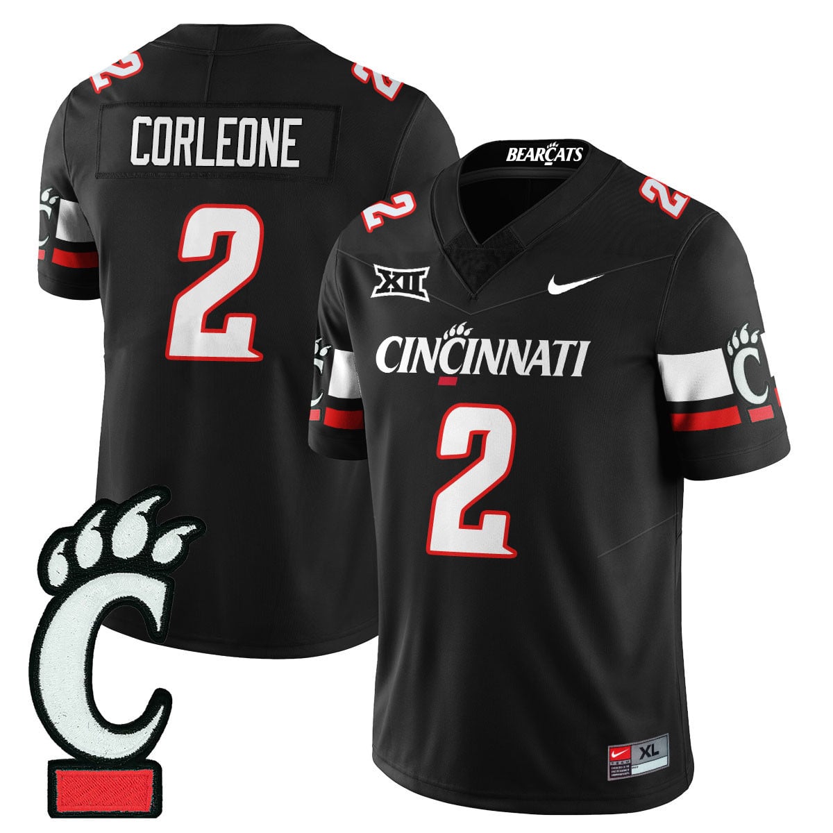 Men’s Cincinnati Bearcats Football 2025 Uniform – All Stitched
