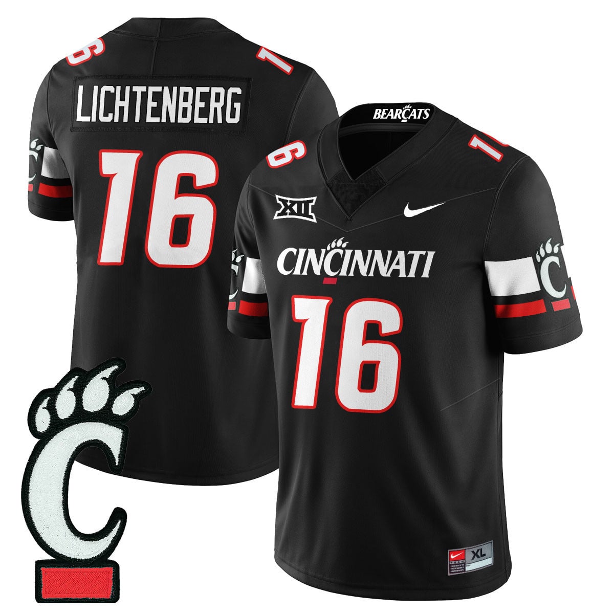 Men’s Cincinnati Bearcats Football 2025 Uniform – All Stitched