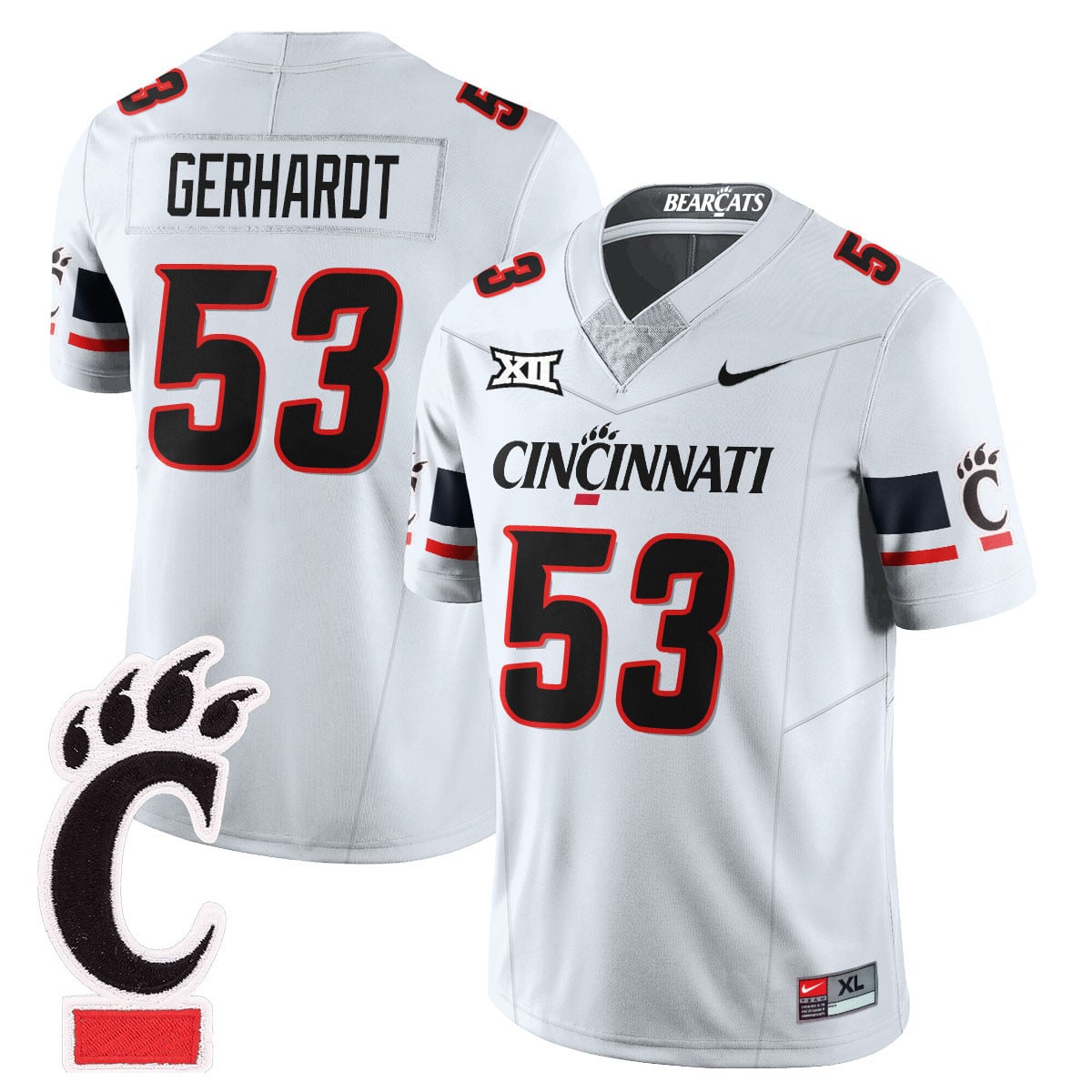 Men’s Cincinnati Bearcats Football 2025 Uniform – All Stitched