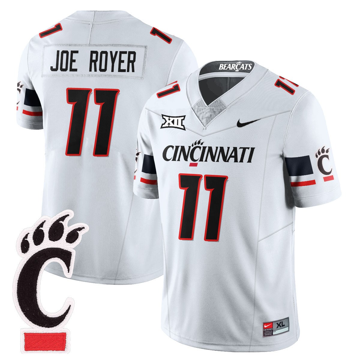 Men’s Cincinnati Bearcats Football 2025 Uniform – All Stitched
