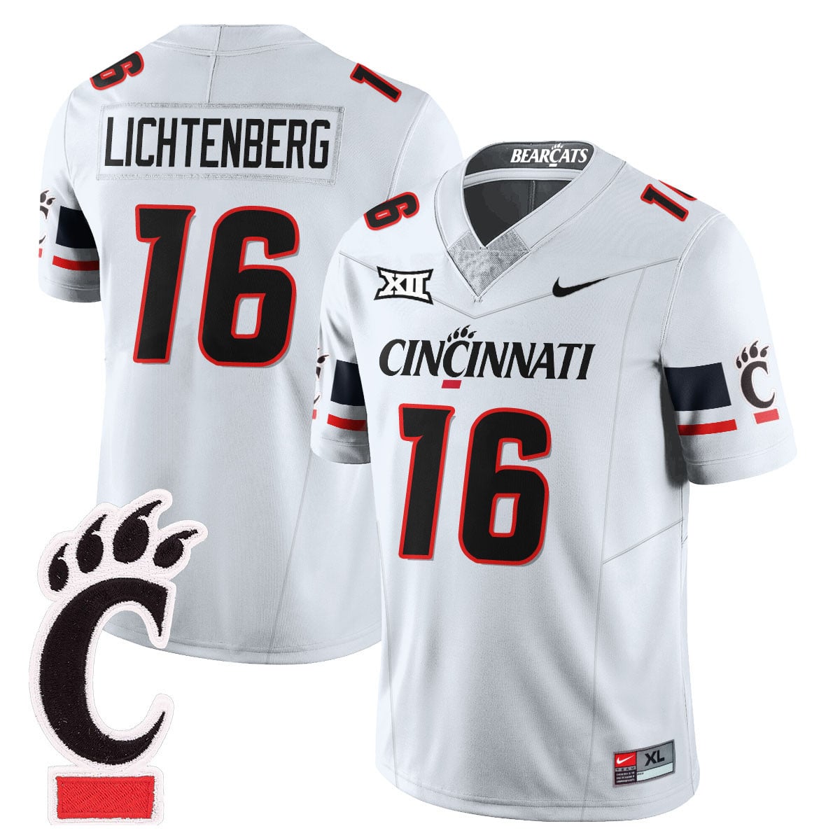 Men’s Cincinnati Bearcats Football 2025 Uniform – All Stitched