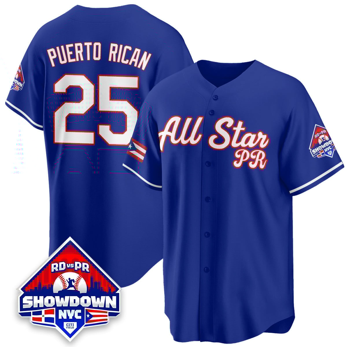 Men’s Puerto Rican Baseball All-Star 2025 Jersey – All Stitched
