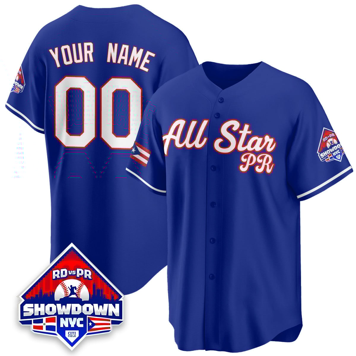 Puerto Rican Baseball All-Star 2025 Custom Jersey – All Stitched
