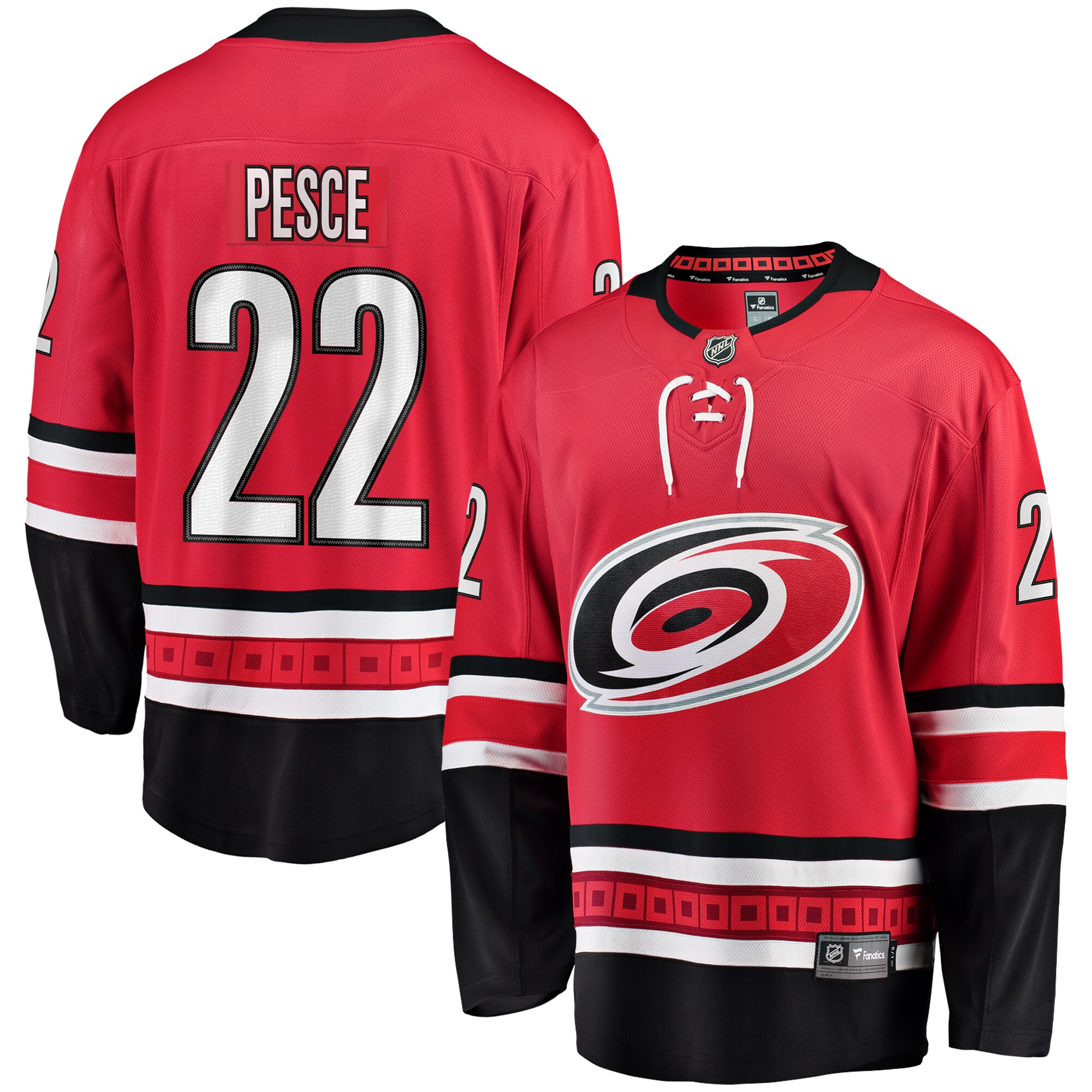 Brett Pesce Carolina Hurricanes Fanatics Home Breakaway Jersey – Black