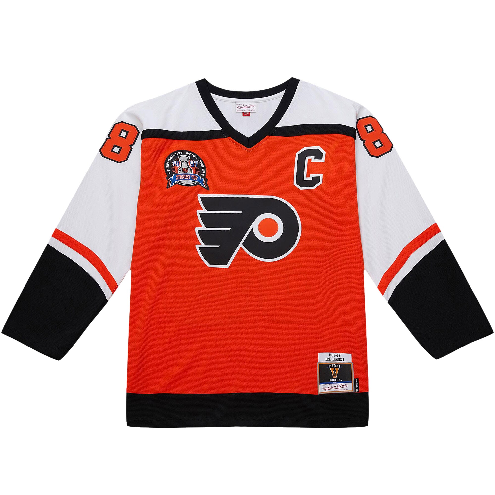 Eric Lindros Philadelphia Flyers 1996-97 Power Play Jersey – Orange