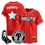 Men’s Philadelphia Phillies “Scream Ghostface” Jersey – Stitched