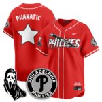 Men’s Philadelphia Phillies “Scream Ghostface” Jersey – Stitched
