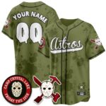Custom Houston Astros “Friday the 13th” Jersey – All Stitched