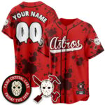 Custom Houston Astros “Friday the 13th” Jersey – All Stitched