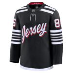 Jack Hughes New Jersey Devils Fanatics Alternate Premium Jersey – Black