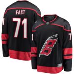 Jesper Fast Carolina Hurricanes Fanatics Alternate Breakaway Jersey – Red