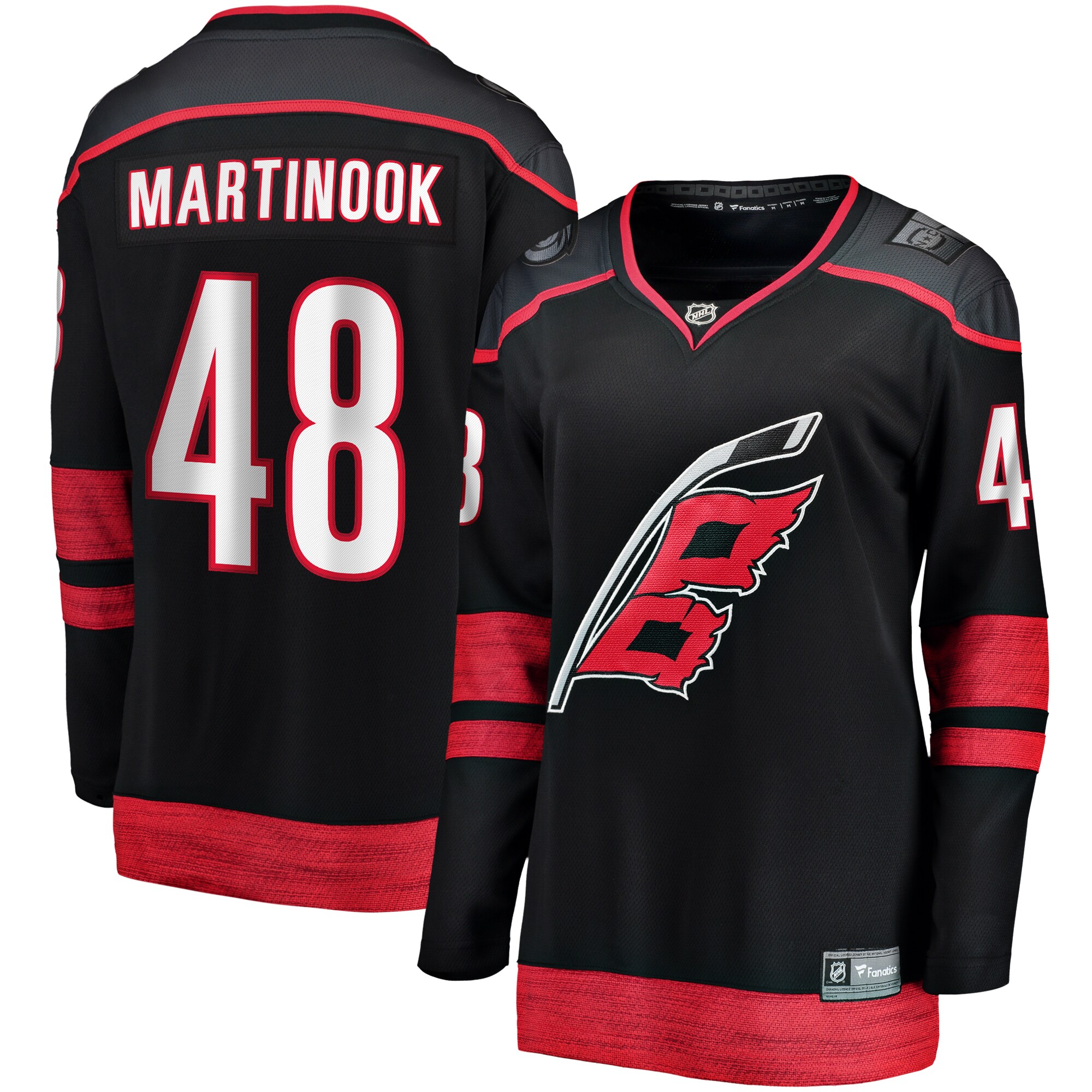 Jordan Martinook Carolina Hurricanes Fanatics Women’s Alternate Breakaway Player Jersey – Red
