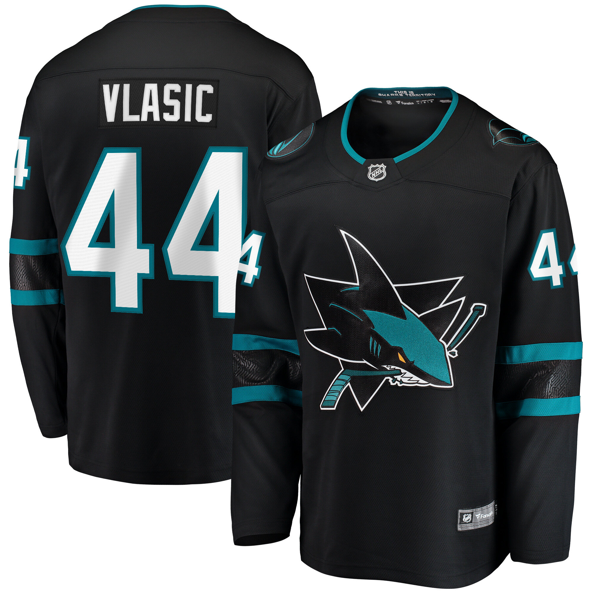 Marc-Edouard Vlasic San Jose Sharks Fanatics  Premier Breakaway Player Jersey – Teal