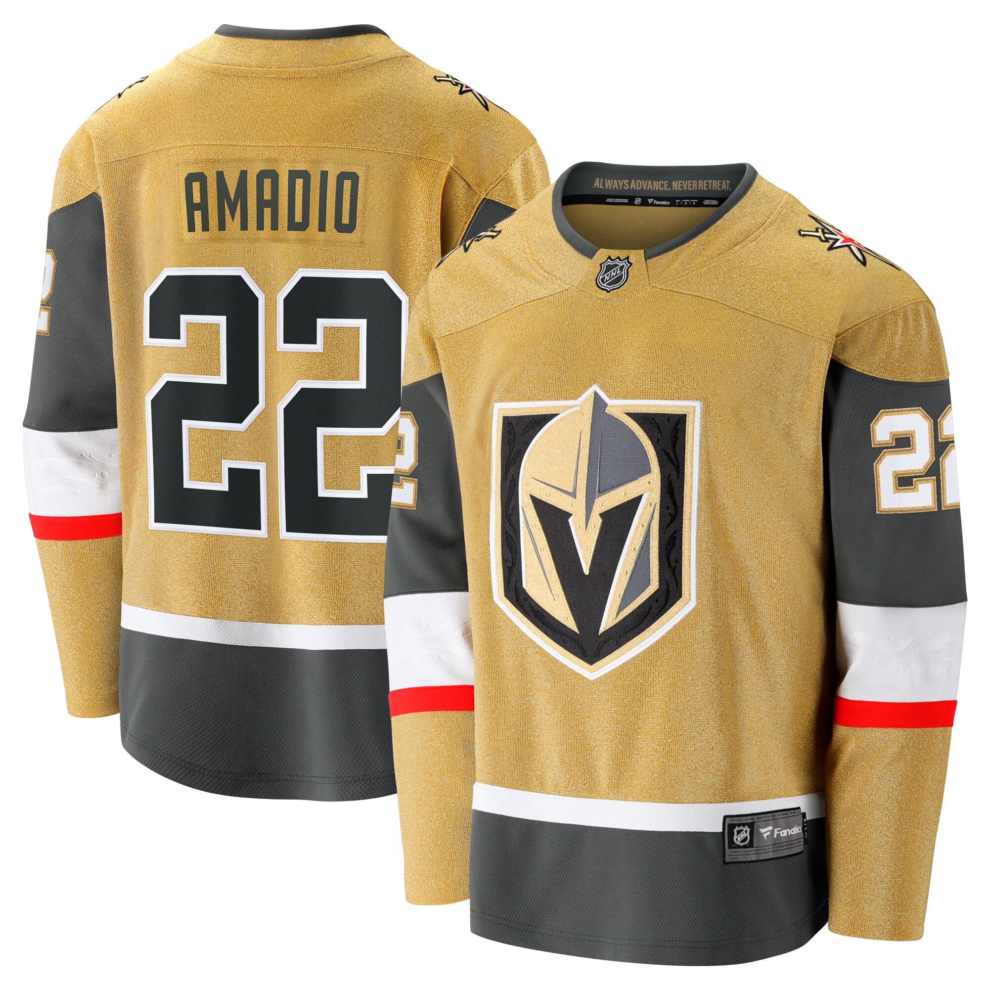 Michael Amadio Vegas Golden Knights Fanatics Alternate Breakaway Player Jersey – Gray
