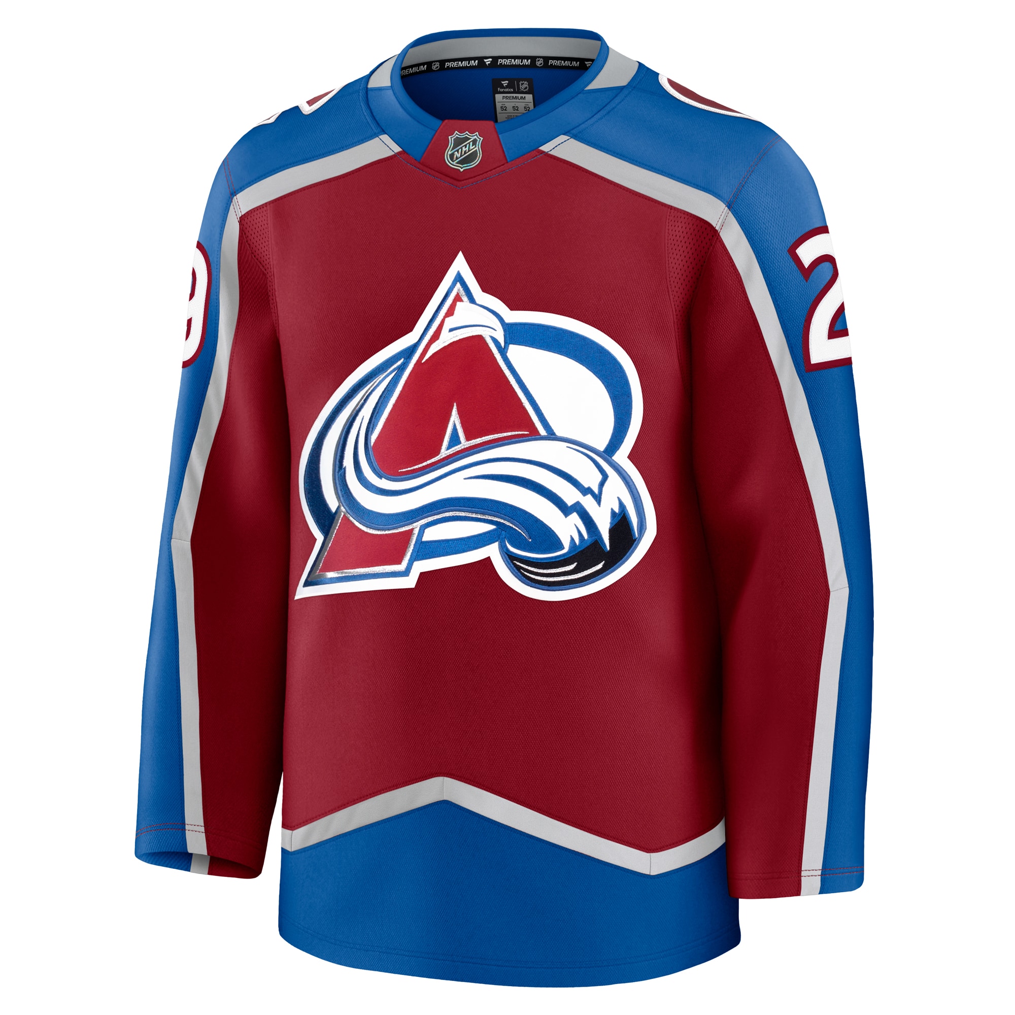 Nathan MacKinnon Colorado Avalanche Fanatics Home Premium Jersey – Burgundy