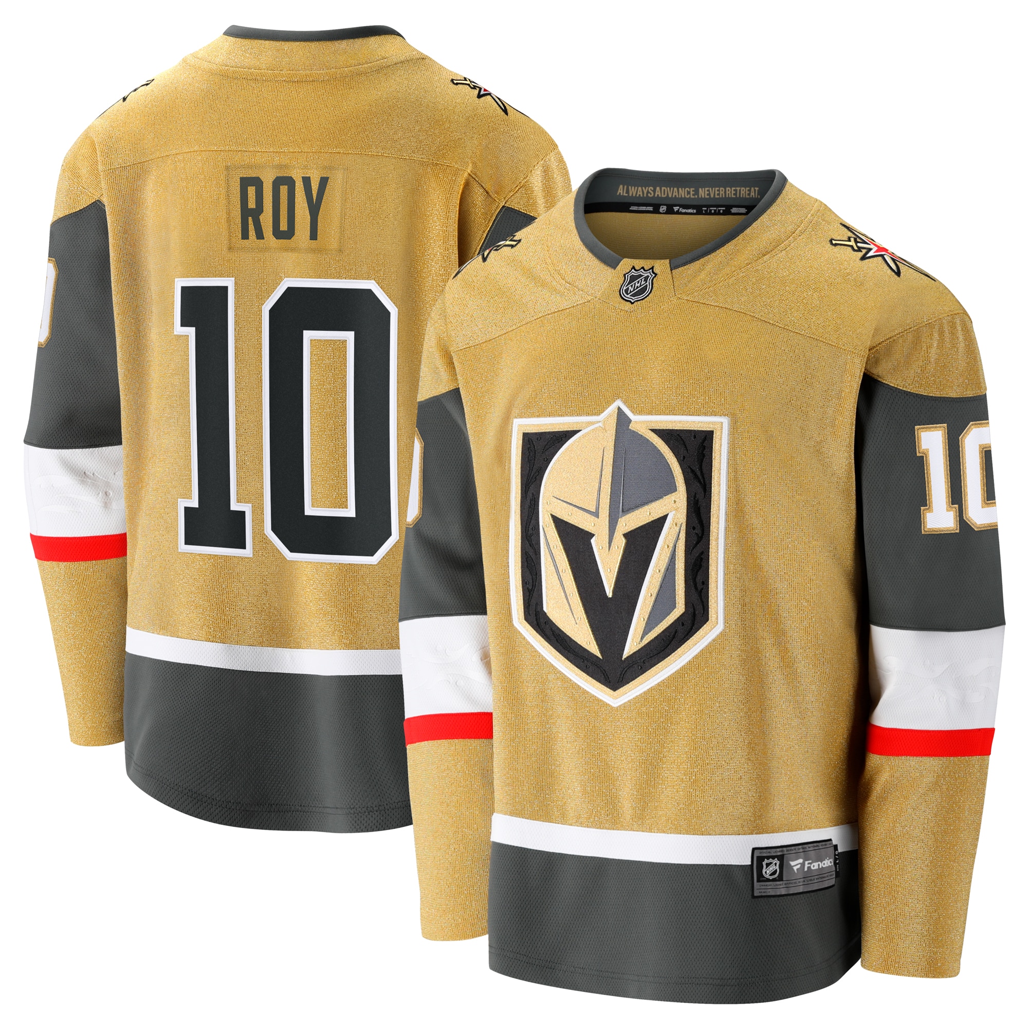 Nicolas Roy Vegas Golden Knights Fanatics Home Breakaway Player Jersey – Gray