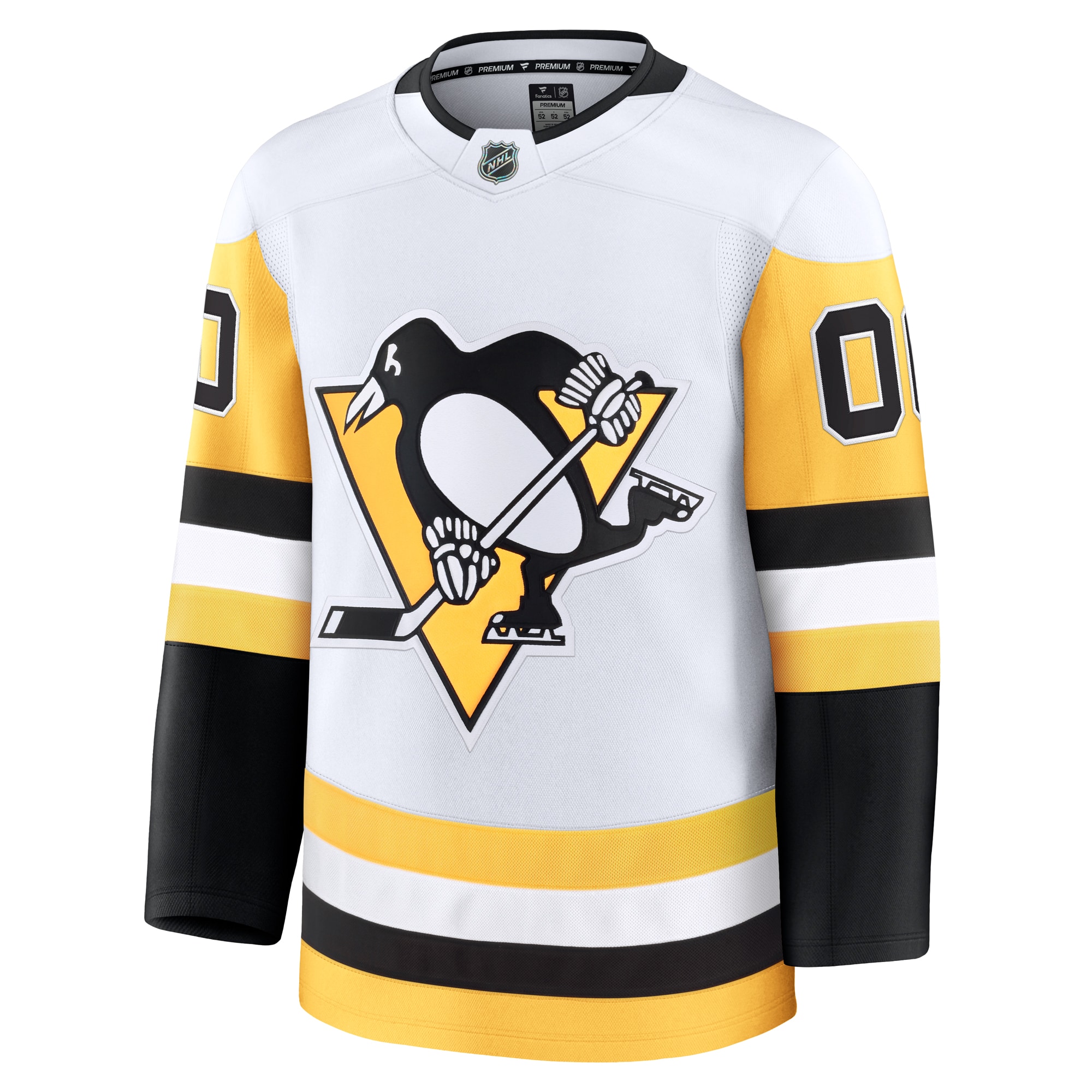 Pittsburgh Penguins Fanatics Away Premium Custom Jersey – White