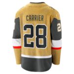 William Carrier Vegas Golden Knights Fanatics Home Breakaway Jersey – Gold