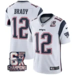 #12 Tom Brady New England Patriots Jersey – 6x SB Champions Patch