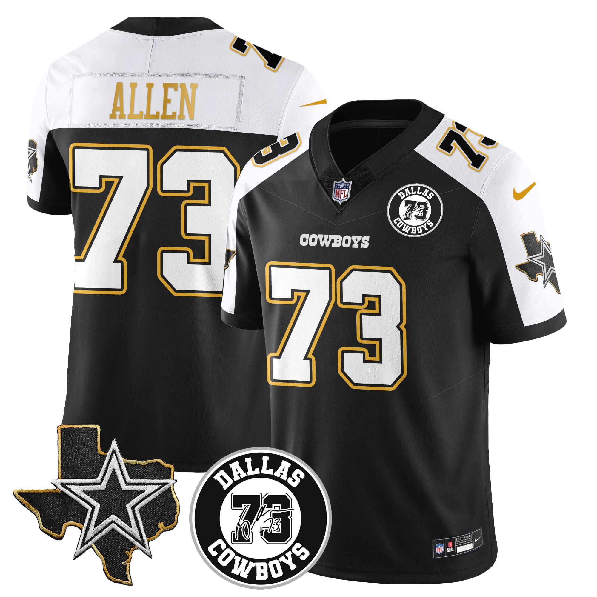 Dallas Cowboys Larry Allen Memorial Jersey All Stitched 406VTHNJS005