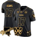 Men’s Raiders 2024 Vapor Limited Gold Jersey – 65th Anniversary – All Stitched