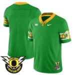 Men’s Oregon Football Forever Gang Green 2024 Jersey N1 – All Stitched