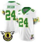 Men’s Oregon Football Forever Gang Green 2024 Jersey N1 – All Stitched