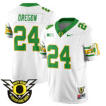 Men’s Oregon Football Forever Gang Green 2024 Jersey N1 – All Stitched