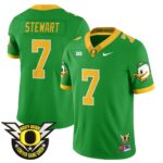 Men’s Oregon Football Forever Gang Green 2024 Jersey N2 – All Stitched