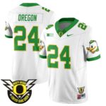 Men’s Oregon Football Forever Gang Green 2024 Jersey N2 – All Stitched