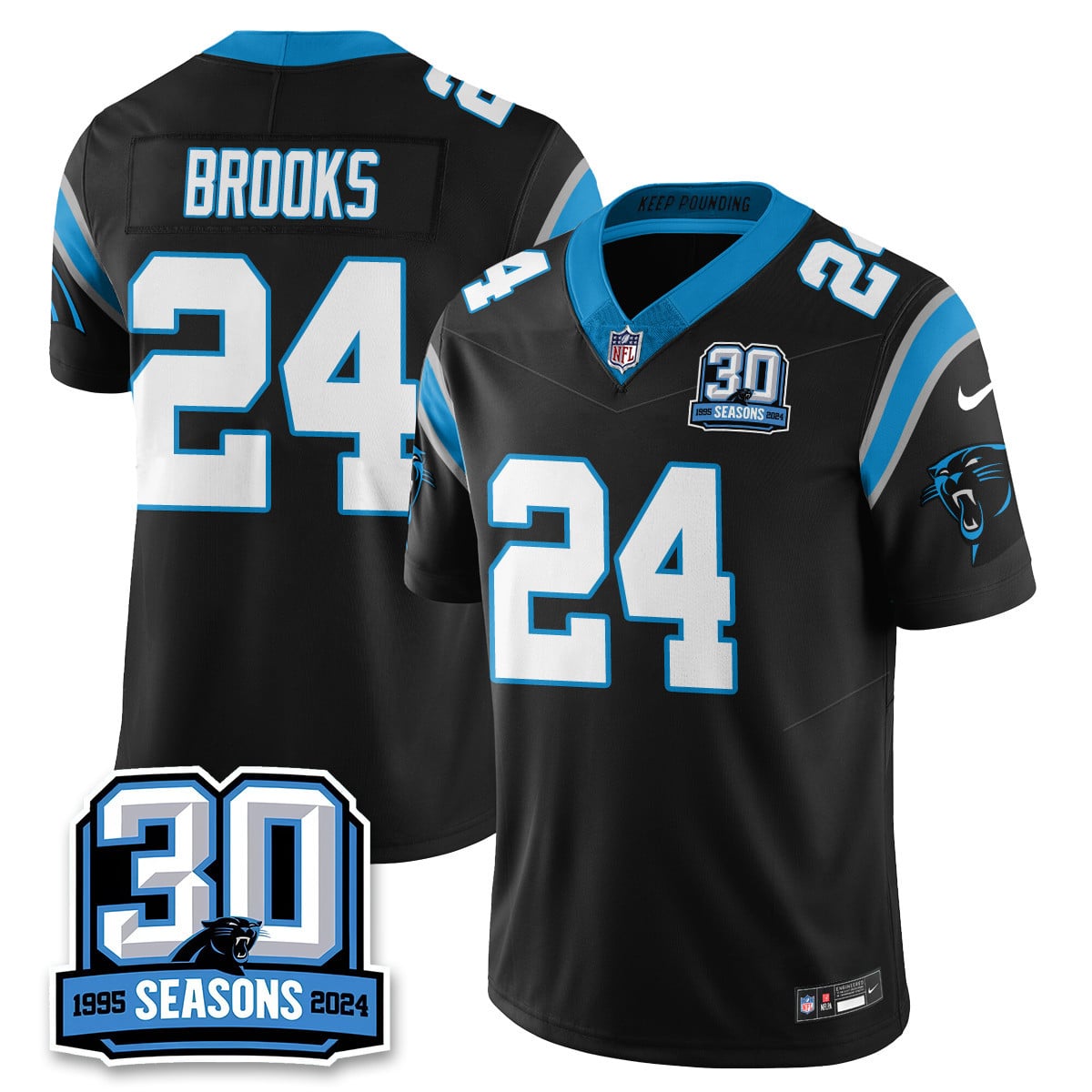 Women’s Carolina Panthers 2024 Vapot Limited Jersey – 30th Season – All Stitched