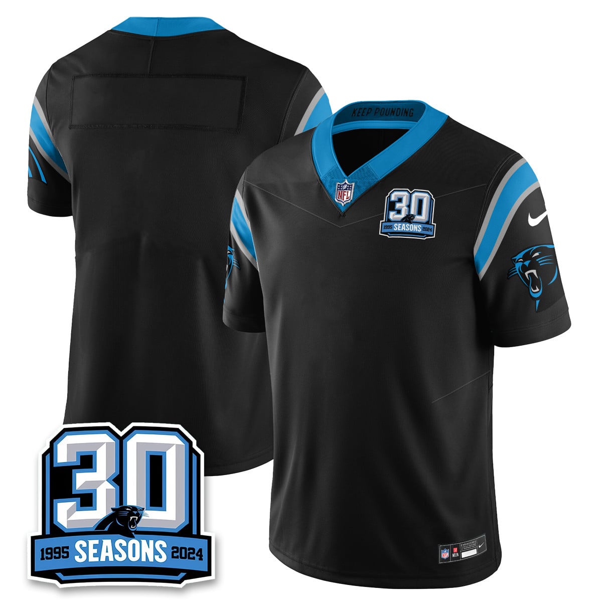 Women’s Carolina Panthers 2024 Vapot Limited Jersey – 30th Season – All Stitched