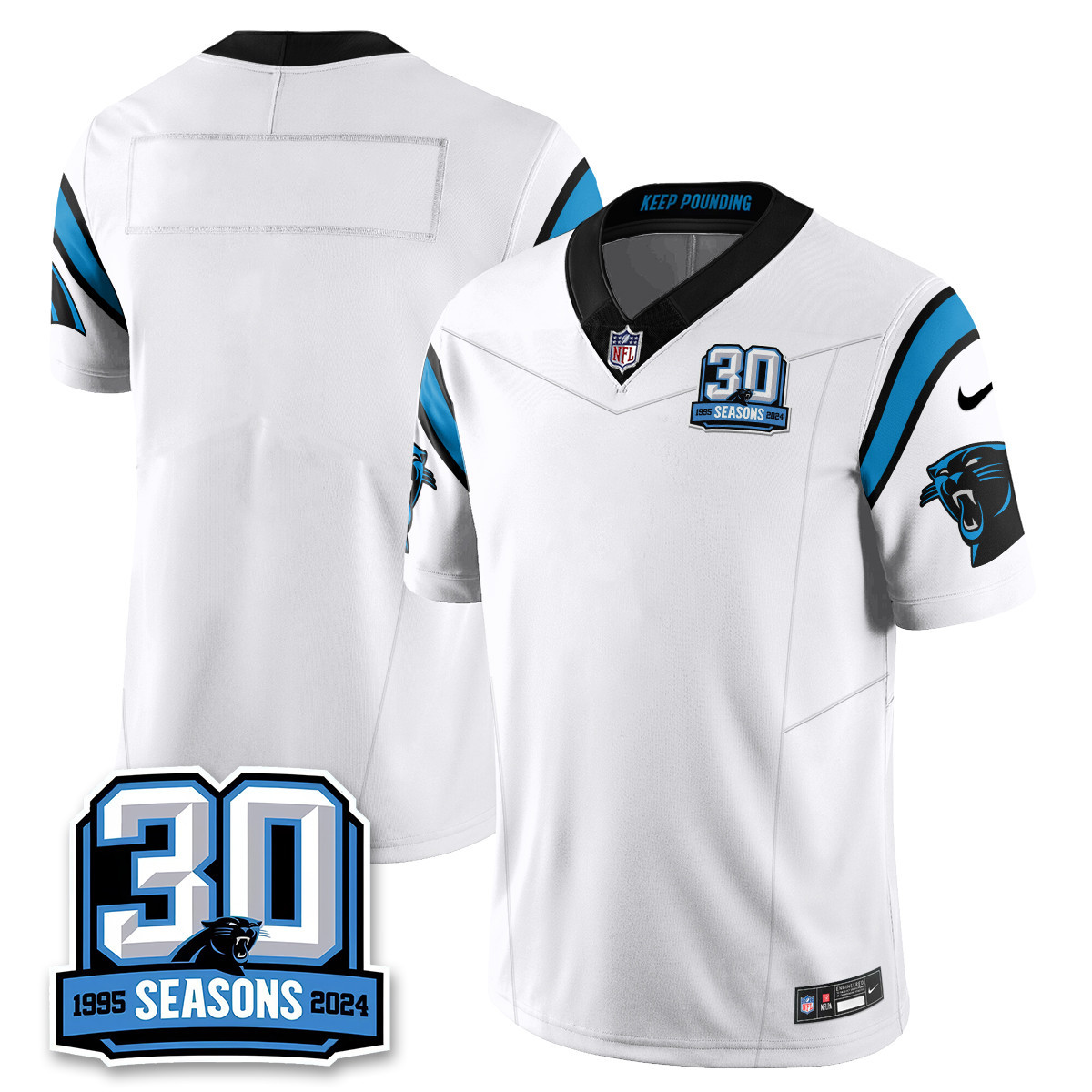 Women’s Carolina Panthers 2024 Vapot Limited Jersey – 30th Season – All Stitched