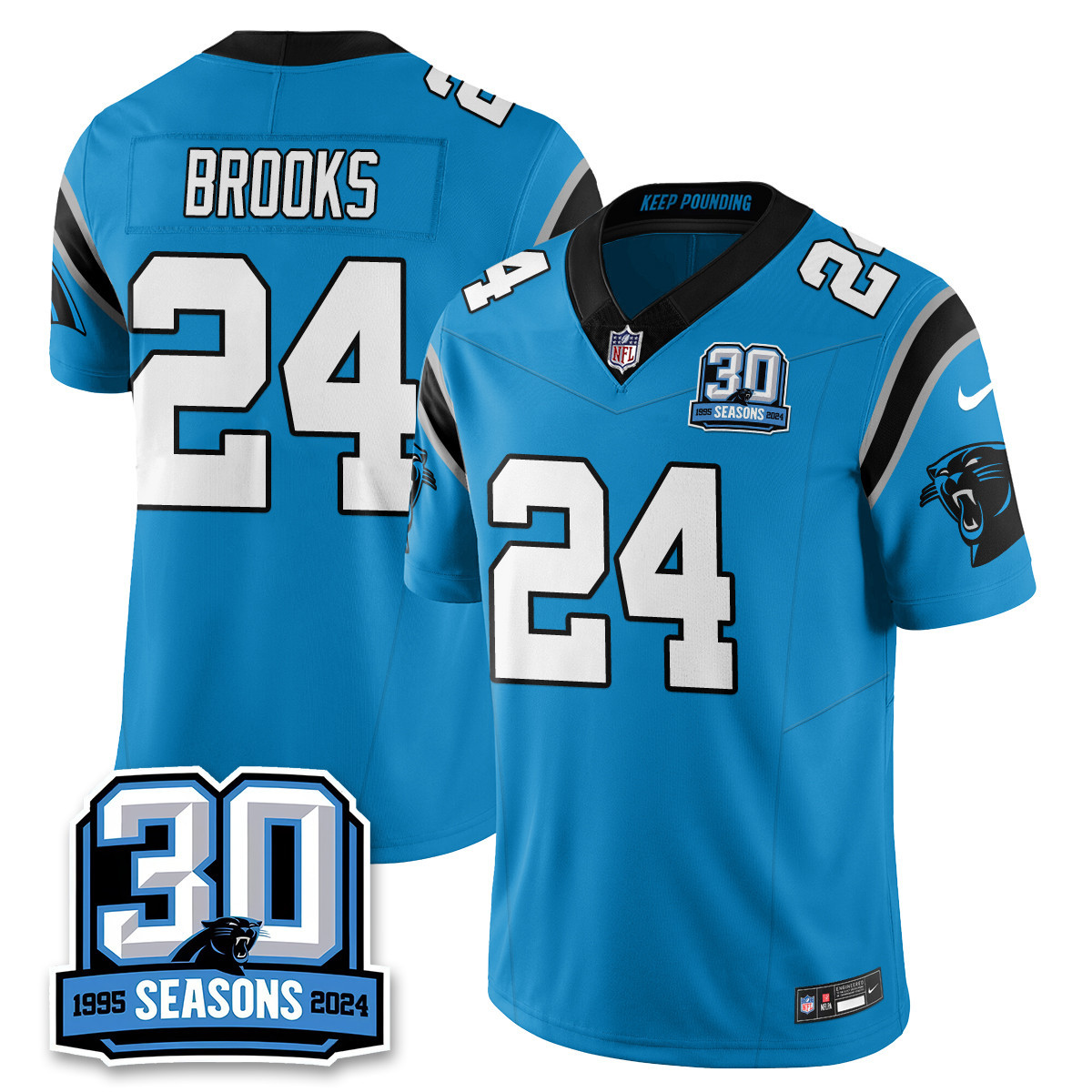 Women’s Carolina Panthers 2024 Vapot Limited Jersey – 30th Season – All Stitched