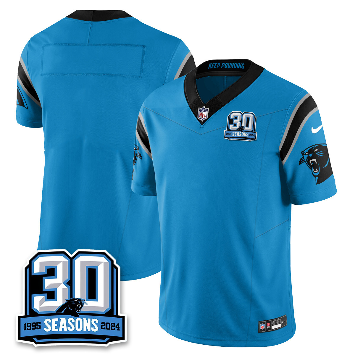 Women’s Carolina Panthers 2024 Vapot Limited Jersey – 30th Season – All Stitched