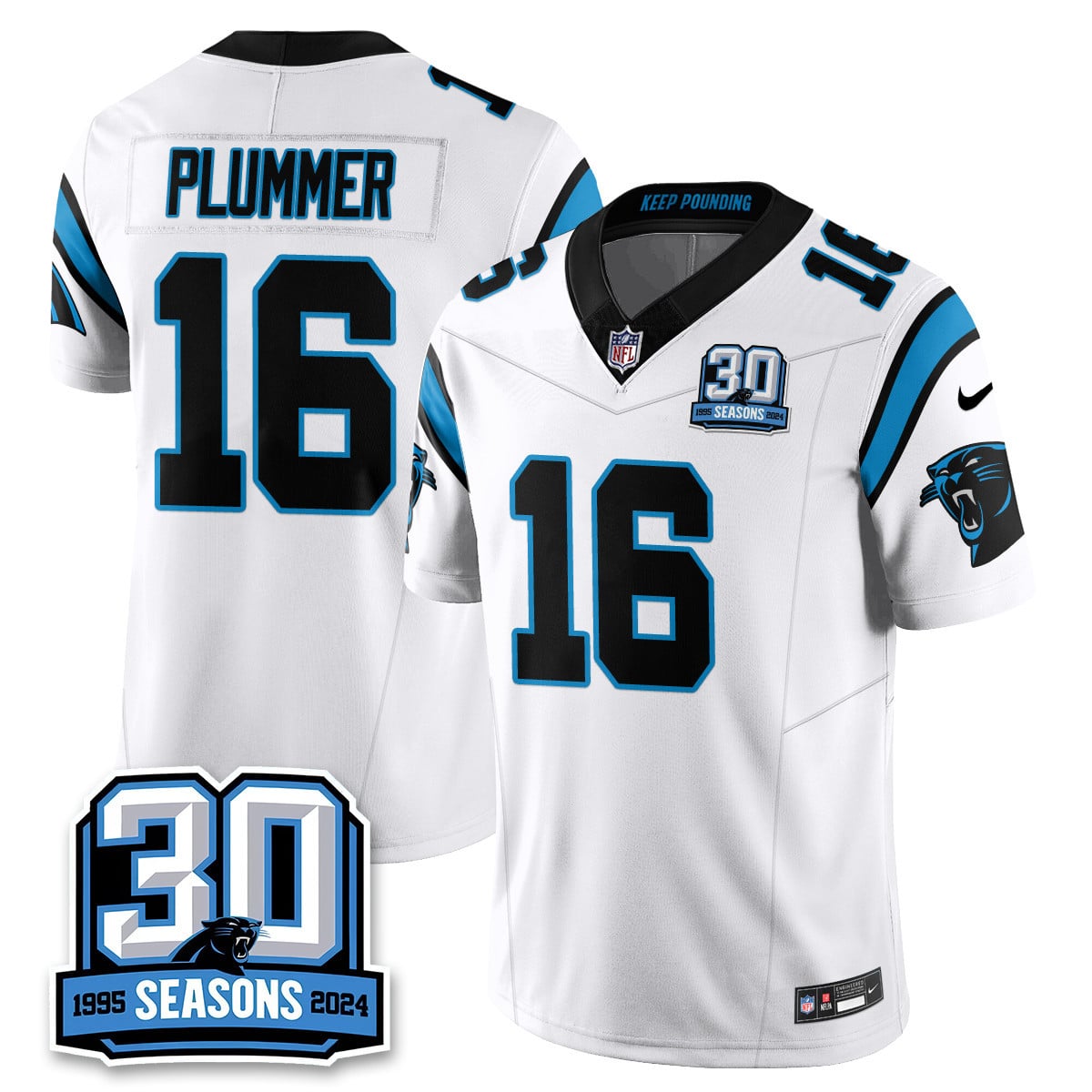 Women’s Carolina Panthers 2024 Vapot Limited Jersey – 30th Season – All Stitched