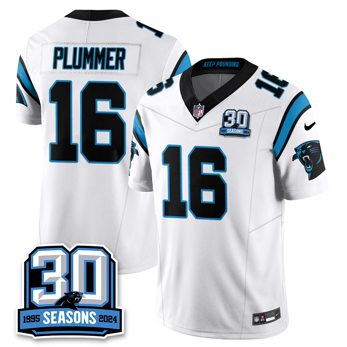 Women’s Carolina Panthers 2024 Vapot Limited Jersey – 30th Season – All Stitched
