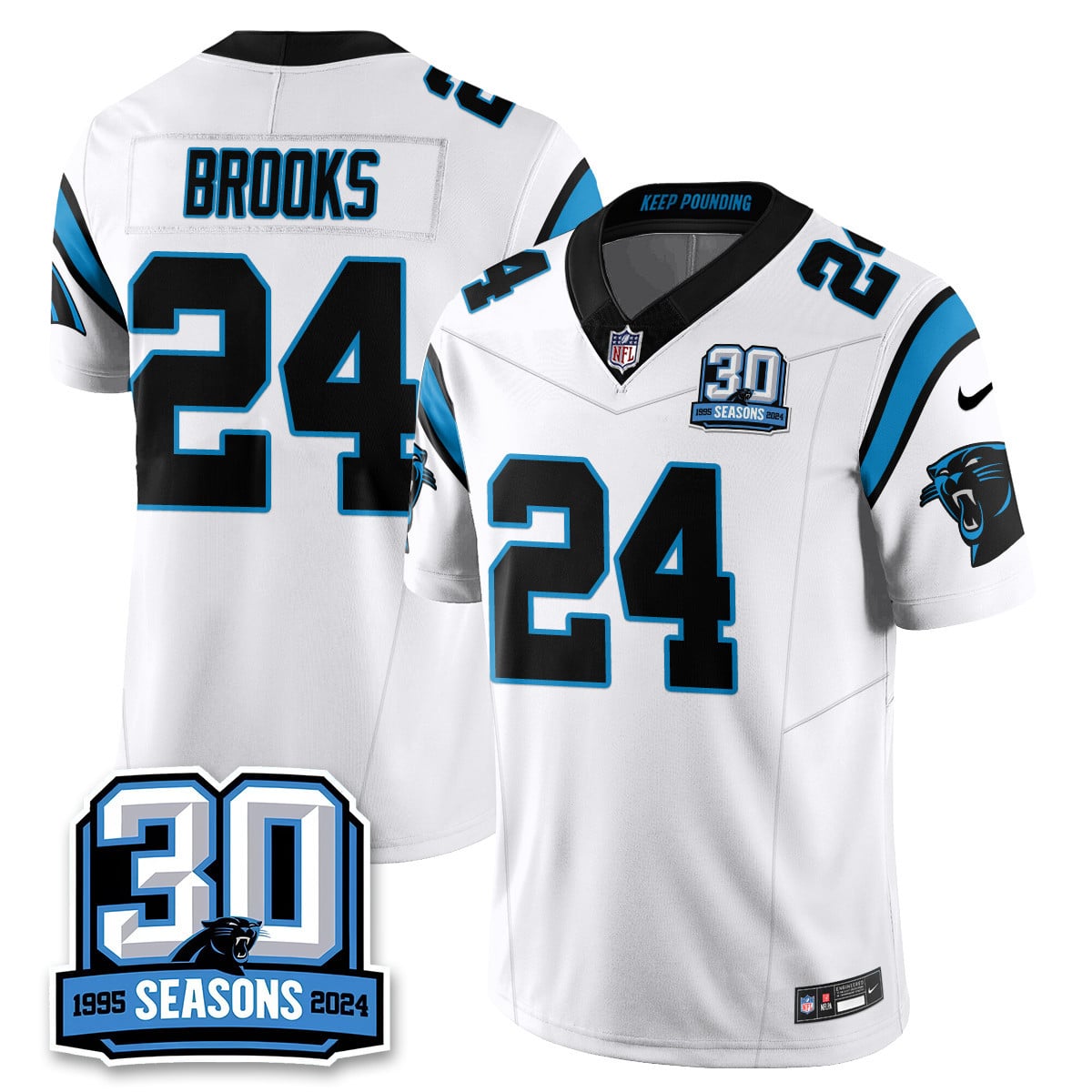 Women’s Carolina Panthers 2024 Vapot Limited Jersey – 30th Season – All Stitched