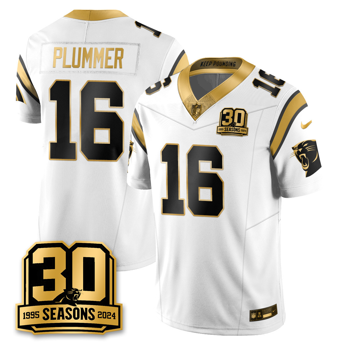 Women’s Carolina Panthers 2024 Vapot Limited Jersey – 30th Season – All Stitched