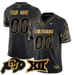 Custom Name/Gender Colorado Buffaloes 2024 Vapor Limited Gold Jersey N3 – All Stitched