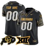 Custom Name/Gender Colorado Buffaloes 2024 Vapor Limited Gold Jersey N3 – All Stitched