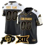 Custom Name/Gender Colorado Buffaloes 2024 Vapor Limited Gold Jersey N3 – All Stitched