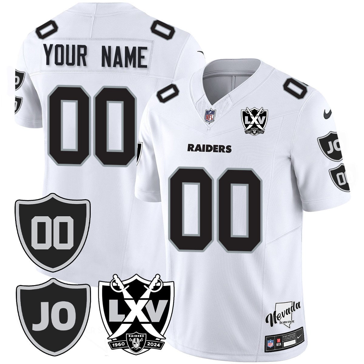 Custom Gender/Name Raiders Vapor Limited Jersey – All Stitched – Honor Jim Otto