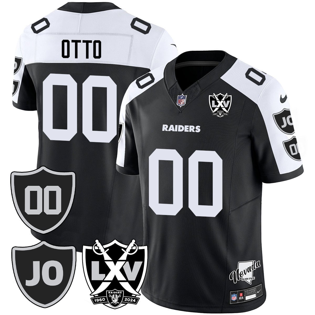 Custom Gender/Name Raiders Vapor Limited Jersey – All Stitched – Honor Jim Otto