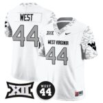 Men’s West Virginia Mountaineers 2024 Vapor Limited Jersey – All Stitched – Honor Jerry West