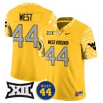 Men’s West Virginia Mountaineers 2024 Vapor Limited Jersey – All Stitched – Honor Jerry West