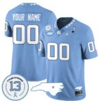 Custom Name/Gender North Carolina Tar Heels Football 2024 Vapor Jersey – All Stitched