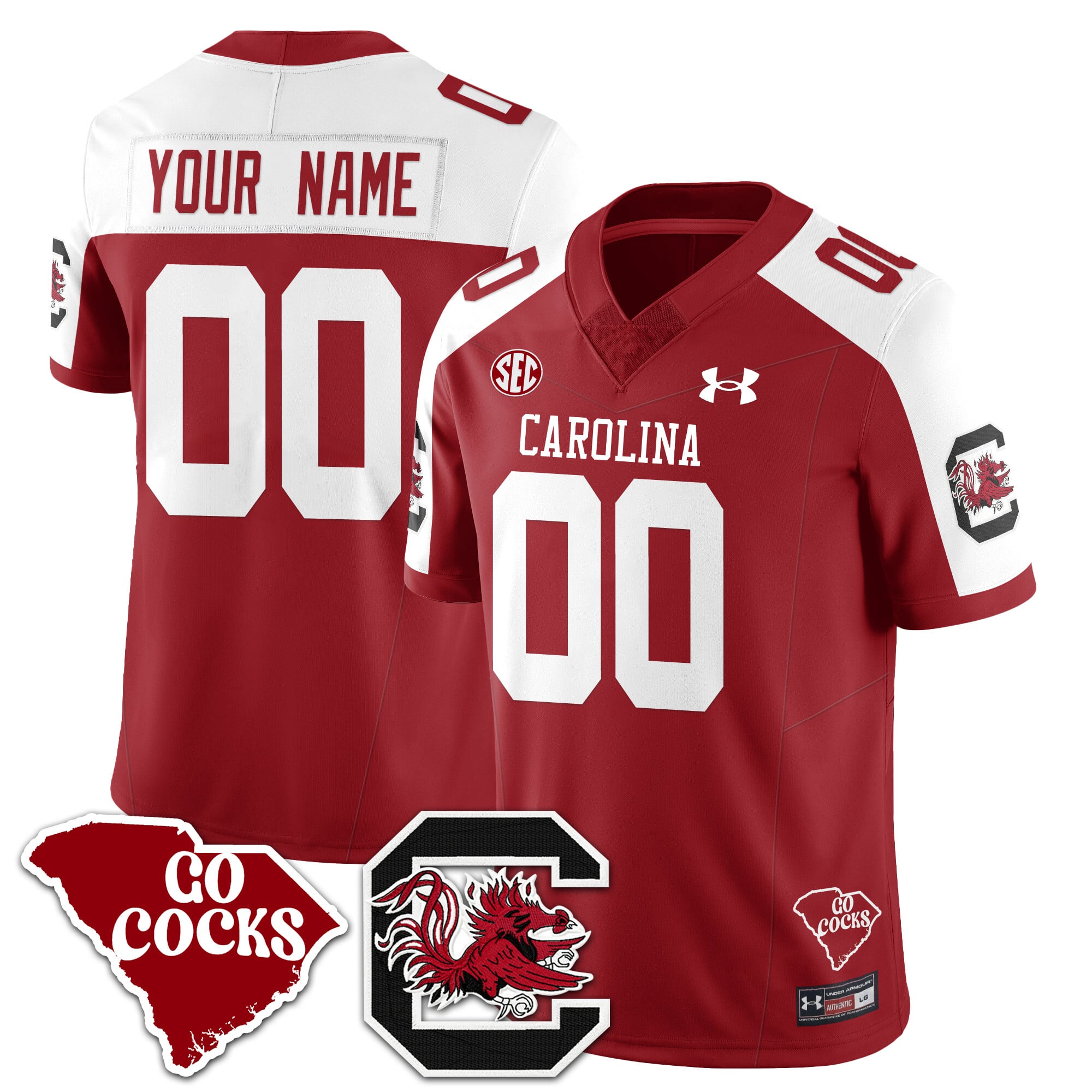 Custom Gender/Name Gamecocks 2024 Vapor Limited Jersey – All Stitched