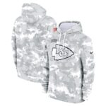 Kansas City Chiefs 2024 Salute to Service Pullover Hoodie – Arctic Camo