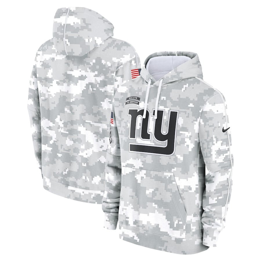 New York Giants 2024 Salute to Service Pullover Hoodie – Arctic Camo